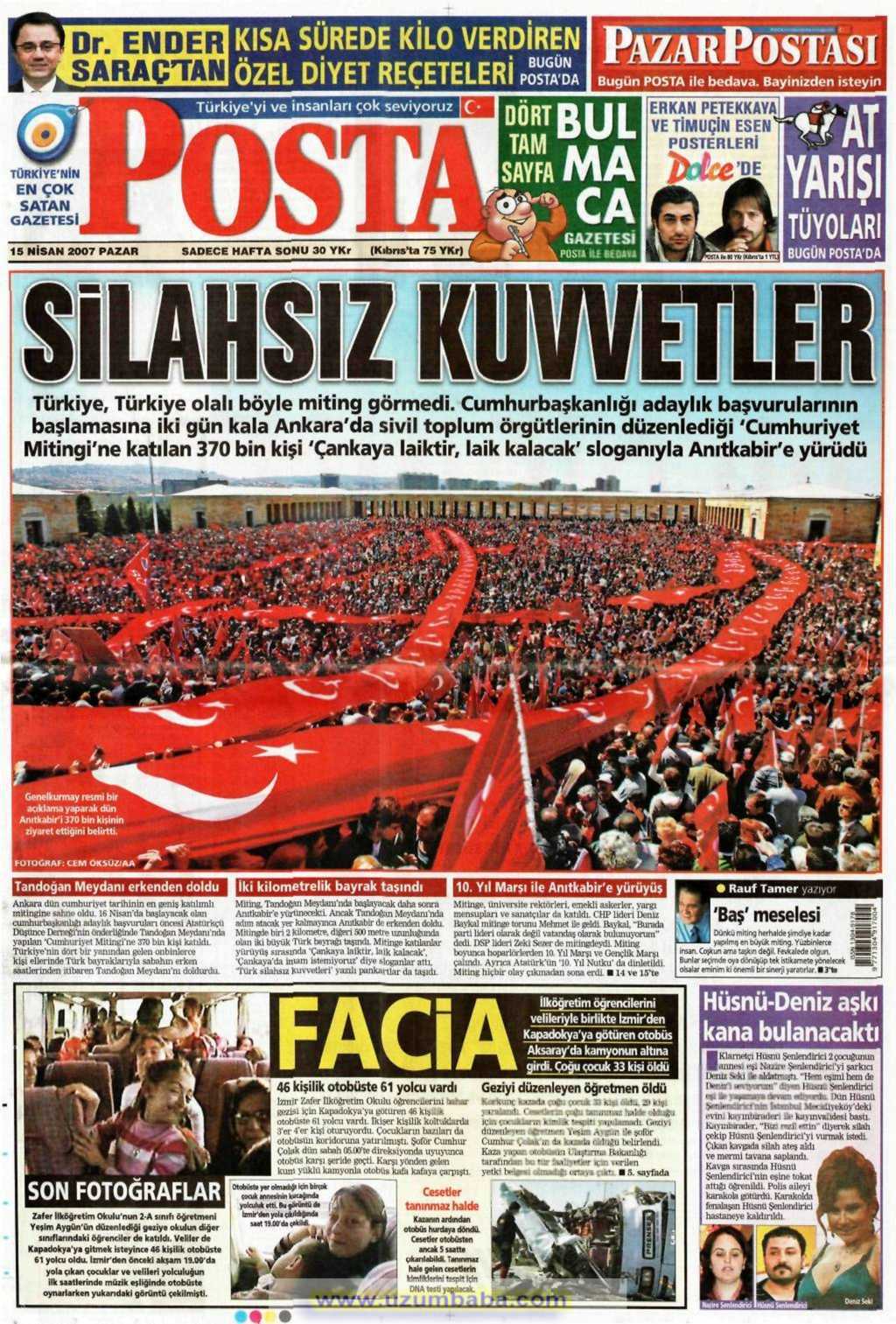 Posta gazetesi 15 nisa 2007